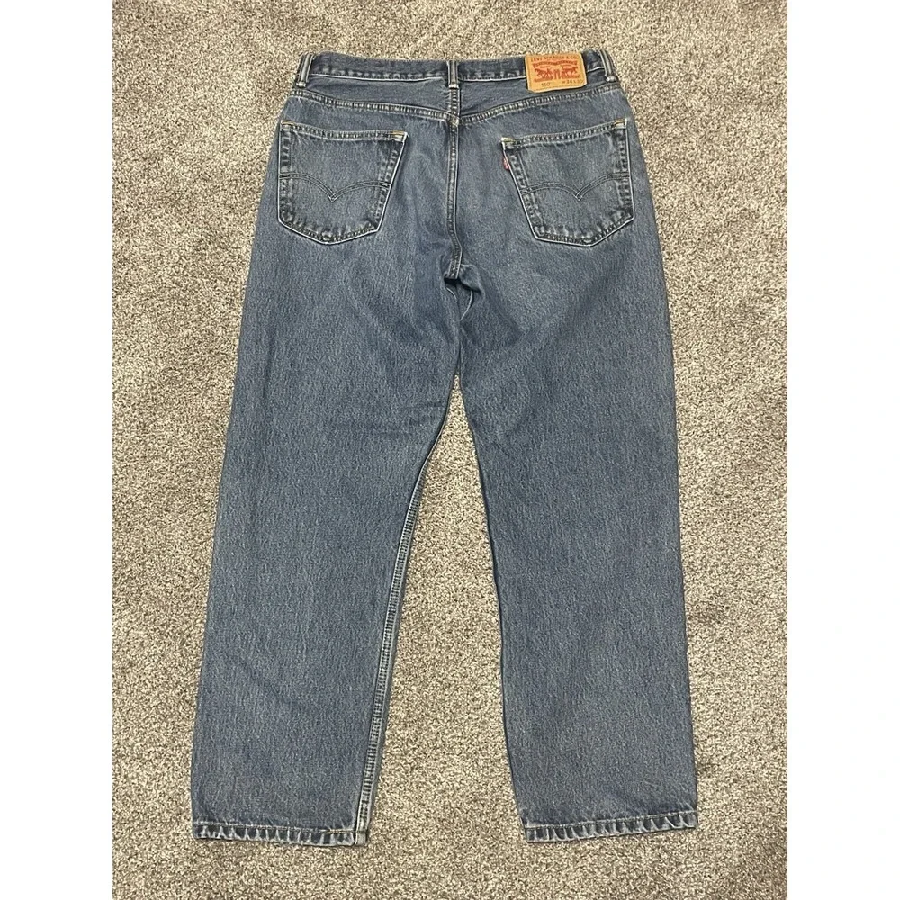 Levi's 550 Men's Relaxed Fit Jeans Dark Stonewash Blue (00550-4886)